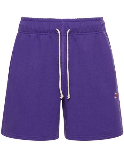 New Balance Made In Usa Core Cotton Sweat Shorts - Purple