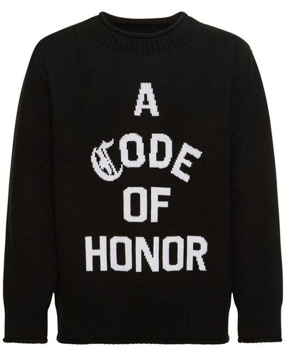 Honor The Gift Holiday Code Of Honour Knit Jumper - Black
