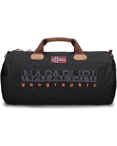 Napapijri Bering 3 キャンバスダッフルバッグ - ブラック