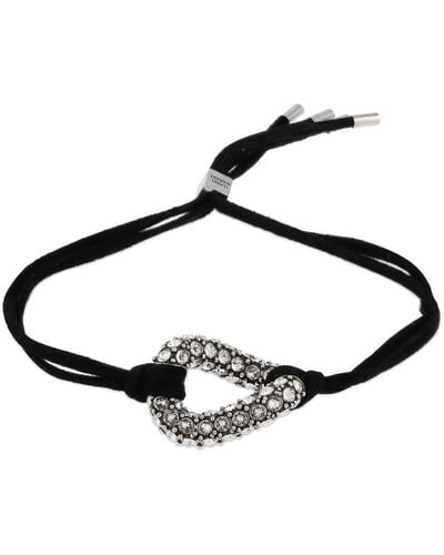 Isabel Marant Funky Ring Crystal Bracelet - Black