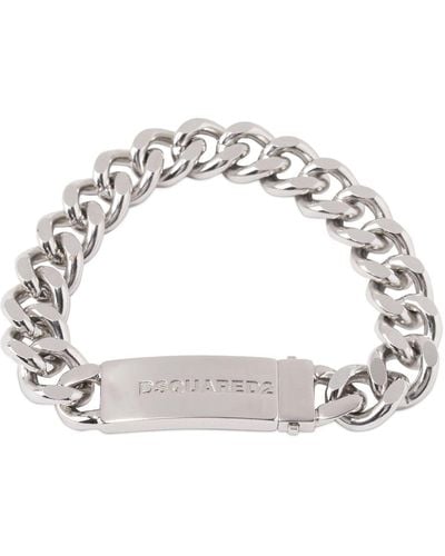 DSquared² Chained2 Brass Chain Bracelet - Metallic