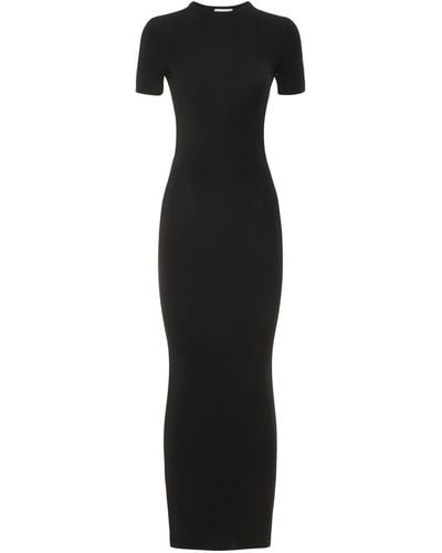 Balenciaga Stretch Modal Jersey Dress - Black