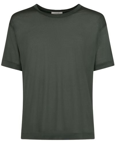 Lemaire Camiseta de seda suave - Verde