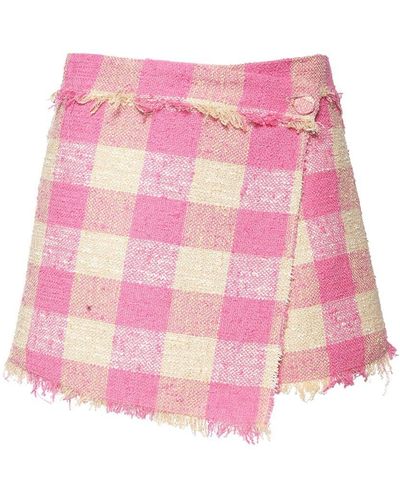 MSGM Shorts Aus Baumwollgingham - Pink