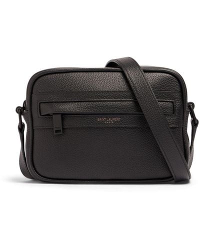 Saint Laurent Small Camp Grained Leather Camera Bag - Black