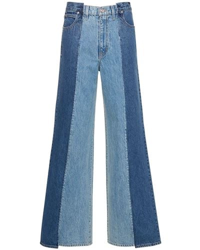 SLVRLAKE Denim Jeans eva in denim re-worked - Blu