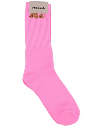 Palm Angels Calcetines Pa Bear - Rosa