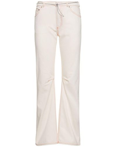 Cormio Amanda Low-waist Straight Jeans - White