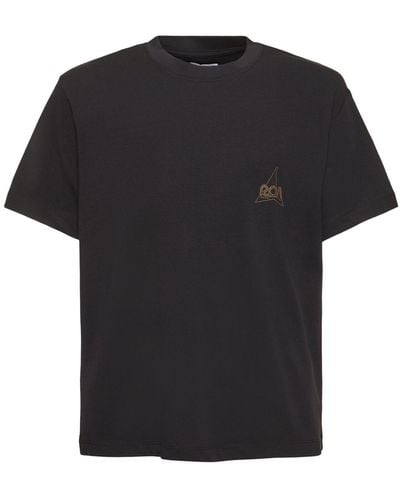 Roa T-shirt en coton à col rond - Noir