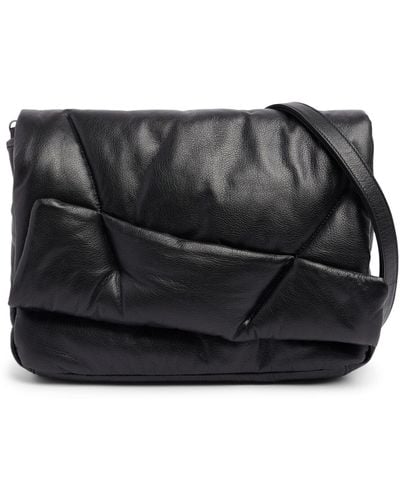Yohji Yamamoto Medium Quilted Leather Bag - Black
