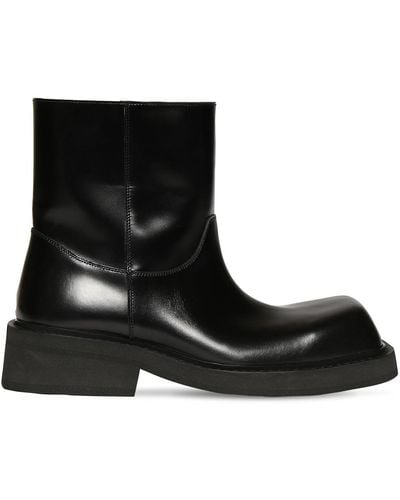 Balenciaga Botas Inspector Bootie De Piel - Negro