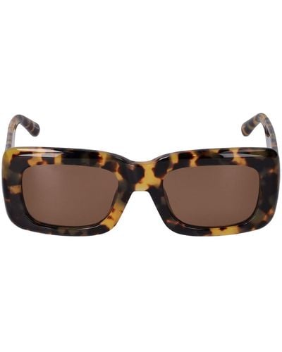 The Attico Marfa Squared Acetate Sunglasses - Brown
