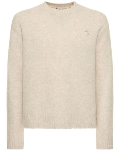 Acne Studios Kowy Wool Knit Sweater - Natural