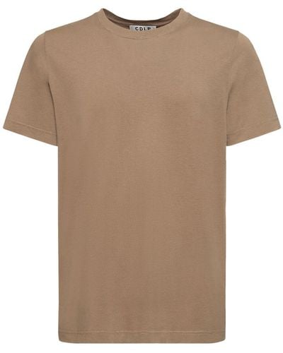CDLP T-shirt en lyocell et coton à poids moyen - Neutre