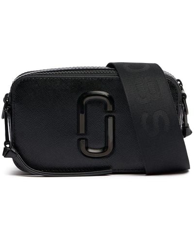 Marc Jacobs The Snapshot Dtm Leather Shoulder Bag - Black