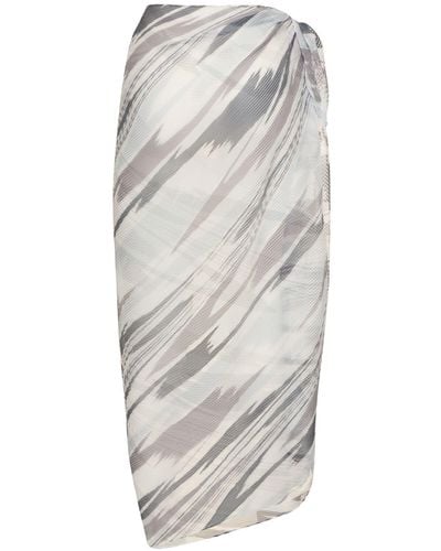 Missoni Printed Pareo Skirt - Grey