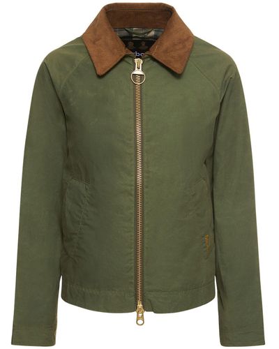 Barbour Giacca campbell in cotone impermeabile - Verde