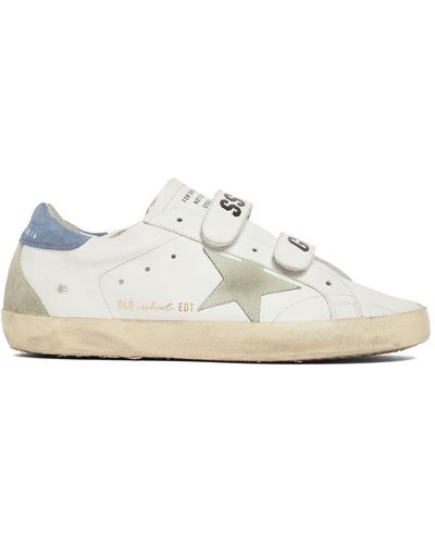Golden Goose 20mm Old School Leather Sneakers - White