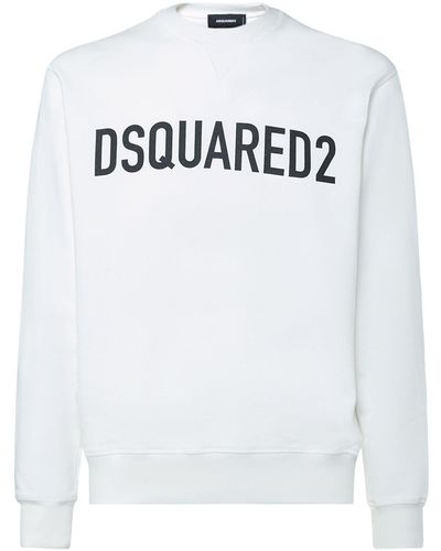 DSquared² コットンジャージースウェットシャツ - ホワイト