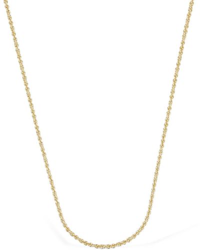 FEDERICA TOSI Lace Grace Long Mini Chain Necklace - Weiß