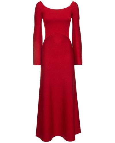 Gabriela Hearst Vestito shar in lana e cashmere - Rosso