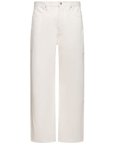 Jil Sander Jeans in denim giapponese washed - Bianco