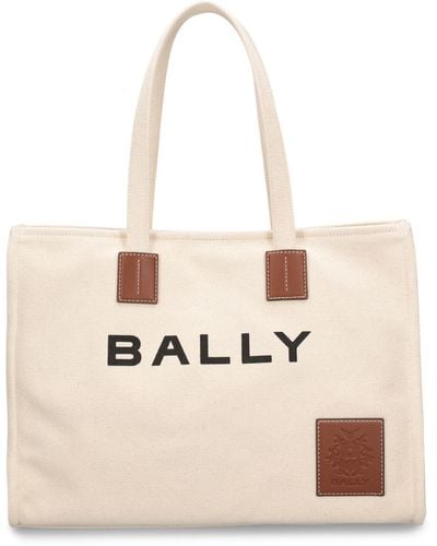 Bally Akelei キャンバストートバッグ - ナチュラル