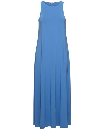 Max Mara Supremo Jersey Sleeveless Dress - Blue