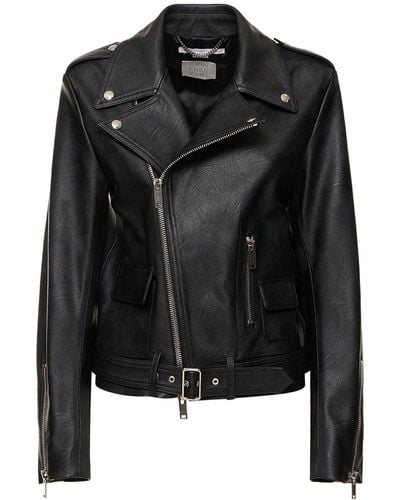 Stella McCartney Faux Leather Biker Jacket - Black
