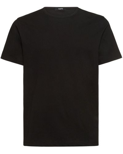 Theory Cotton Luxe S/S T-Shirt - Black