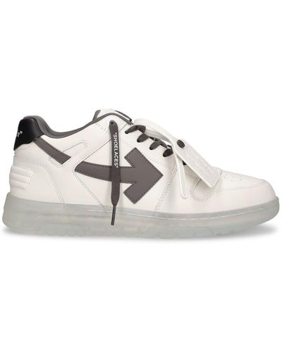 Off-White c/o Virgil Abloh Out Of Office Leather Sneakers - White