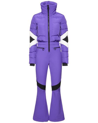Fusalp Clarisse Tech Puffer Ski Suit - Purple