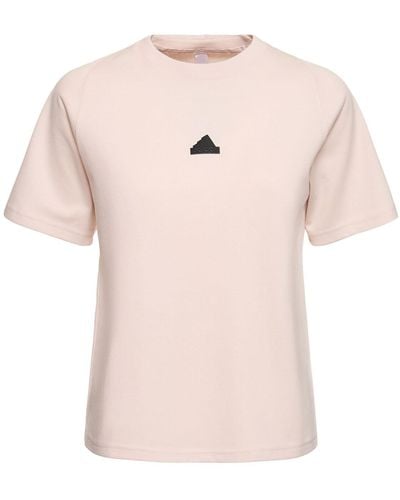 adidas Originals T-shirt zone - Rosa
