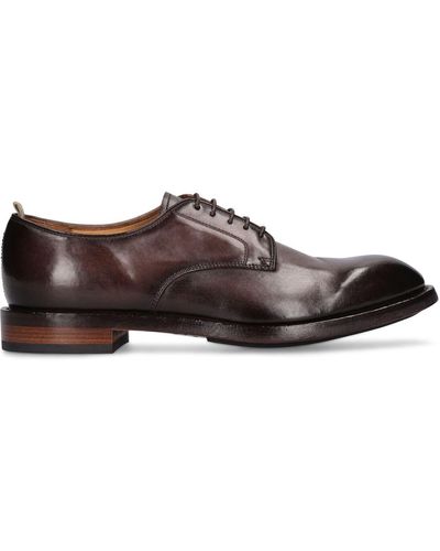 Officine Creative Temple Leather Derby Shoes - Brown