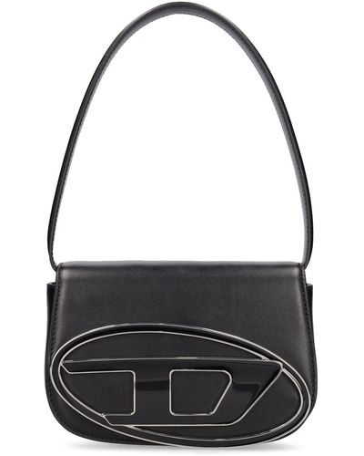 DIESEL Bolso de hombro 1dr de piel - Negro