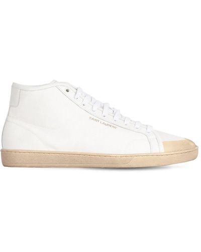 Saint Laurent Sneakers Aus Baumwollcanvas "sl/39" - Weiß