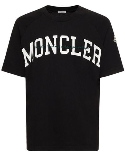 Moncler コットンジャージーtシャツ - ブラック