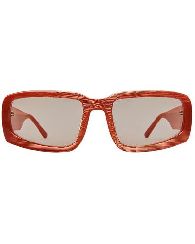 A Better Feeling Soto-ii Orange Fleck Acetate Sunglasses - Pink