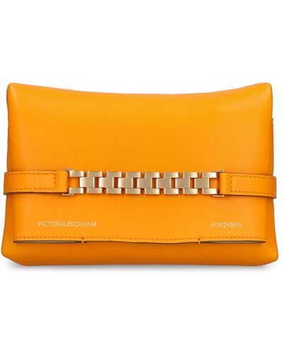 Victoria Beckham Borsa mini con catena - Arancione