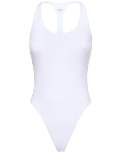 Alo Yoga Sleek Back Bodysuit - White