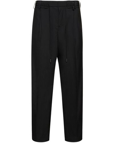 Sacai Tailored Wool Blend Pants - Black