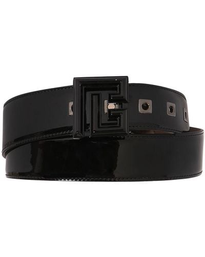 Balmain Cinturón de charol 35mm - Negro