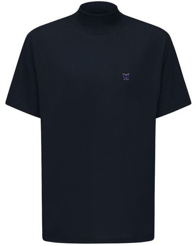 Needles T-shirt Oversize Con Logo - Blu