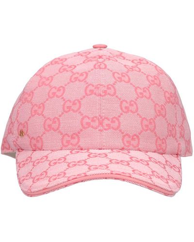 Gucci Gorra de baseball de lona gg - Rosa