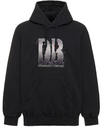 Doublet Db Logo Cotton Hoodie - Black