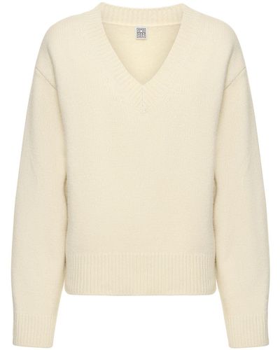 Totême Suéter de cashmere y lana - Neutro