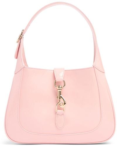 Gucci Small Jackie Leather Shoulder Bag - Pink