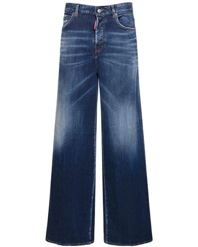 DSquared² Jeans anchos de denim - Azul