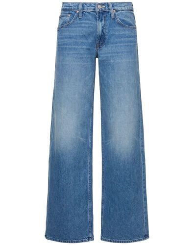 Mother The Down Low Spinner Sneak Jeans - Blue