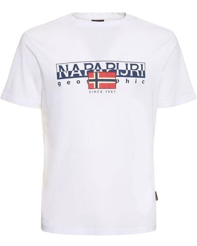 Napapijri S-aylmer コットンtシャツ - ホワイト